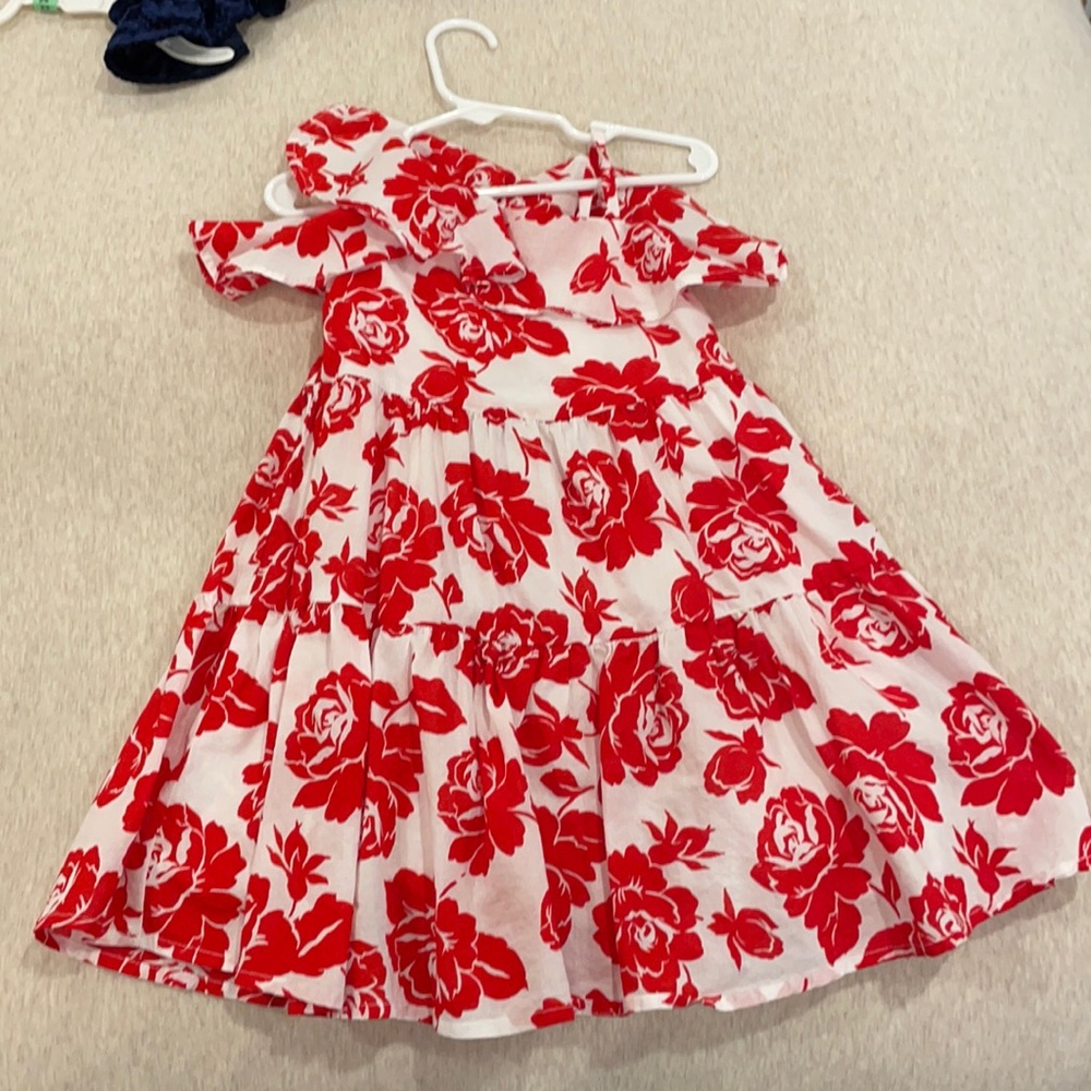 Janie & Jack Red floral dress
